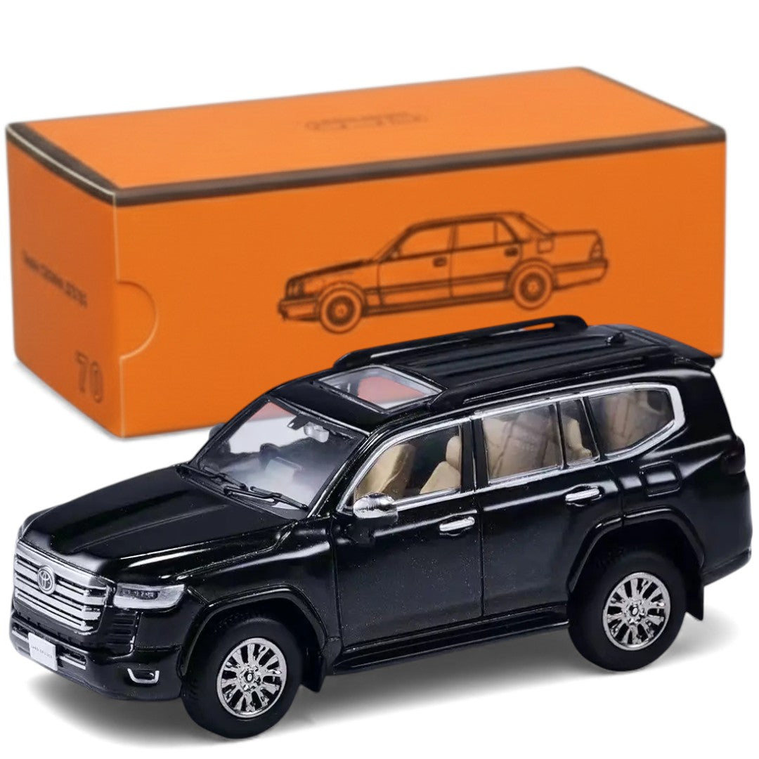 GCD 1:64 Toyota Land Cruiser LC300 GR Sport – Black LHD | Premium Diecast Model Car