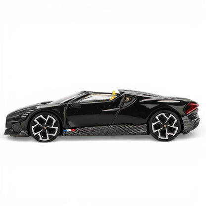 Mini GT 1:64 Blister Bugatti W16 Mistral Black (LHD)  Premium Diecast Car