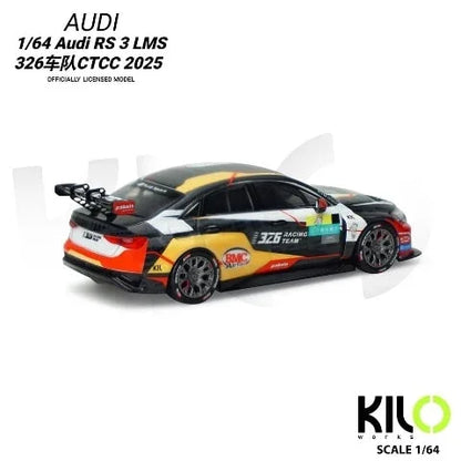 KILO 1:64 Works Audi RS3 LMS TCR 2024  Die-Cast Race Car | 4 Livery Versions | Official Licensed