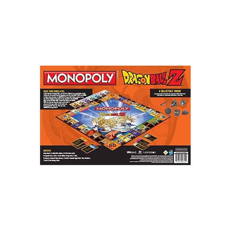 USAopoly Dragon Ball Z Edition Monopoly – Power Up and Dominate the Game!