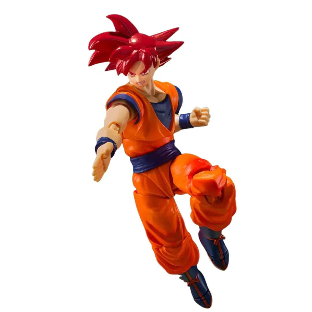 Dragon Ball Z – Super Saiyan God Son Goku “Saiyan God Instilled With the Light of Righteous Hearts” 5.5-Inch Action Figure by S.H.Figuarts Tamashii Nations - Jaiman Toys