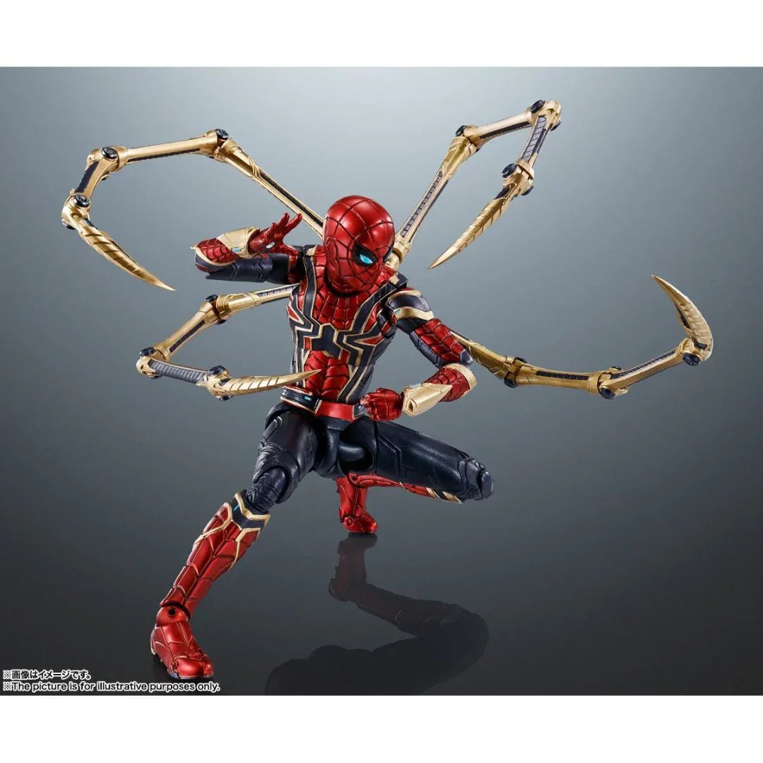 Iron Spider (No Way Home) 5.9-Inch Figure by S.H.Figuarts Tamashii Nations (Reissue) - Jaiman Toys