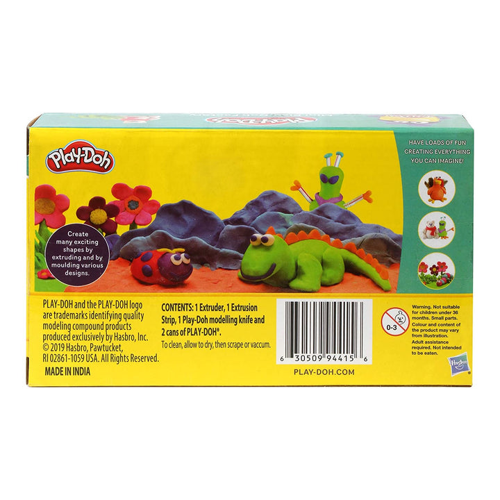 Play-Doh Mini Play-Doh Factory Playset by Hasbro | Creative Modeling Dough Kit with 2 Play-Doh Cans (50g Total), Dough Extruder, Shape Cutter & Sculpting Tools | Arts & Crafts Toy for Kids