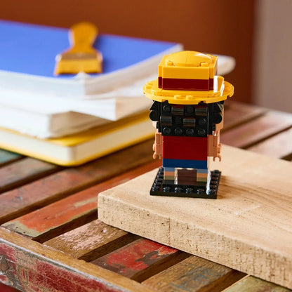 LEGO® 40799  BrickHeadz™ Monkey D. Luffy Figure –  Collectible Building Set (136 Pieces, Age 10+)