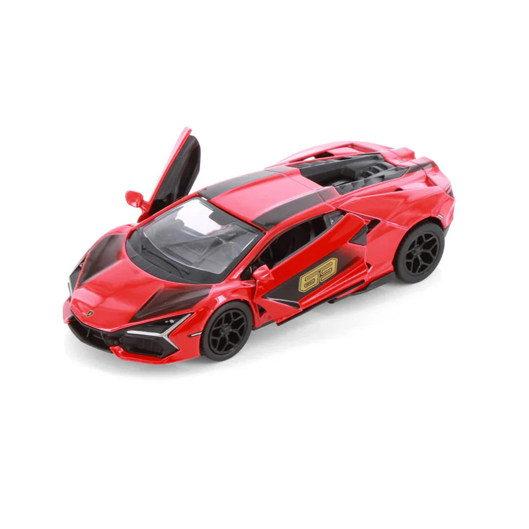 KiNSMART Lamborghini Revuelto Livery Edition – Green – 1:38 Scale Die-Cast Model Toy Car - Red - Jaiman Toys