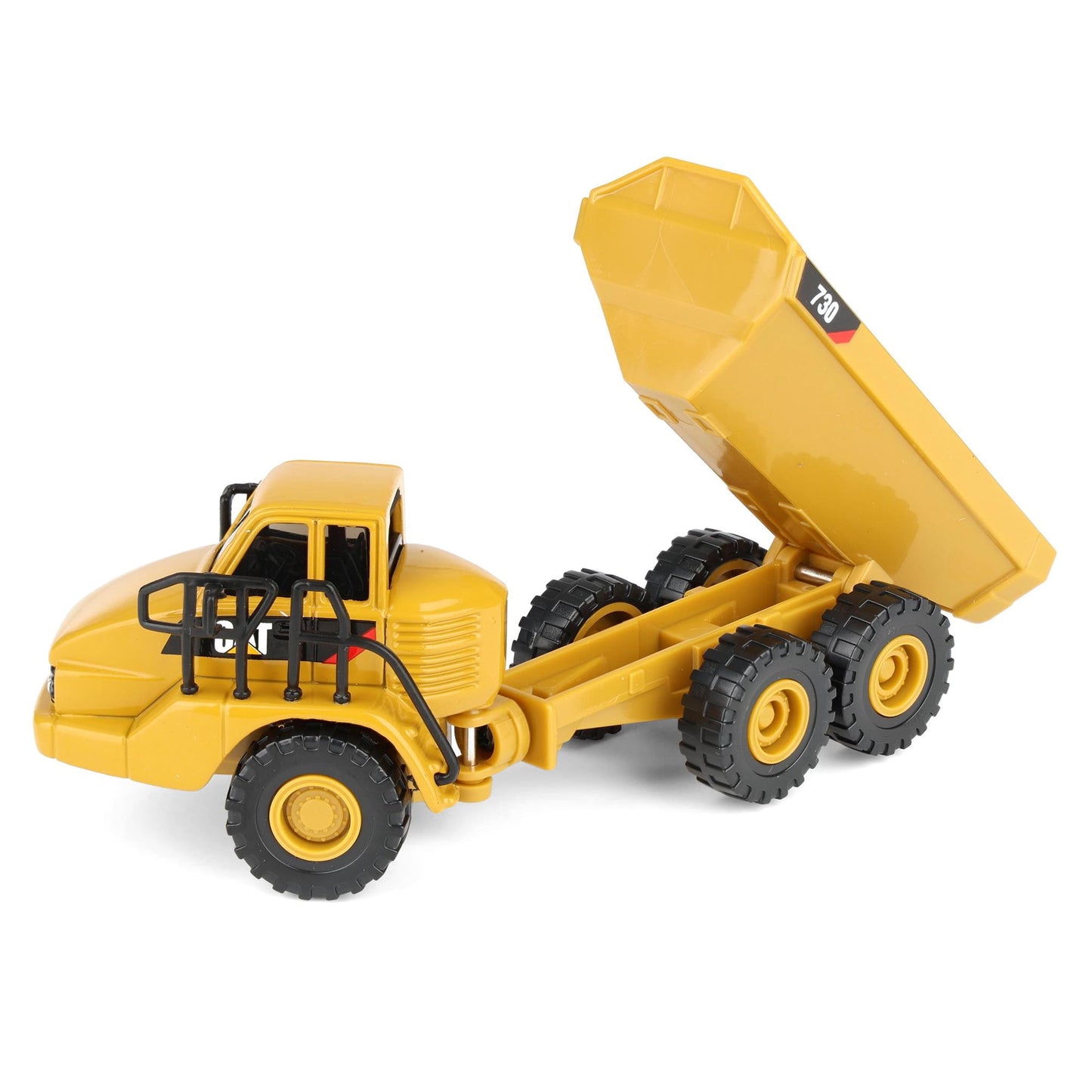 CAT Diecast Masters Real Replicas 84552CS 730 Articulated Dump Truck 1:87 Scale Die-Cast Construction Vehicle Model for Collectors, Display & Gifting – Yellow, Ages 8+
