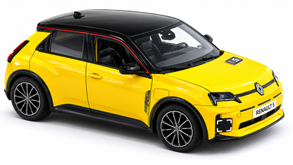 Bburago 1:24 Renault 5 E-Tech Yellow Die-Cast Model Car | Premium Collectible