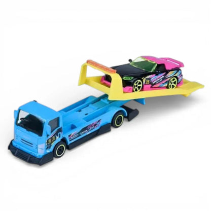 Majorette  1:64 JDM Legends Honda S2000 & Isuzu NPR Diecast Transporter Set | Metal Car & Truck Combo