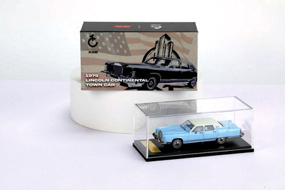 TC 1:64 1979 Lincoln Continental Town Car Die-Cast Model Car | Dual Variant Premium Classic American Luxury Collectible