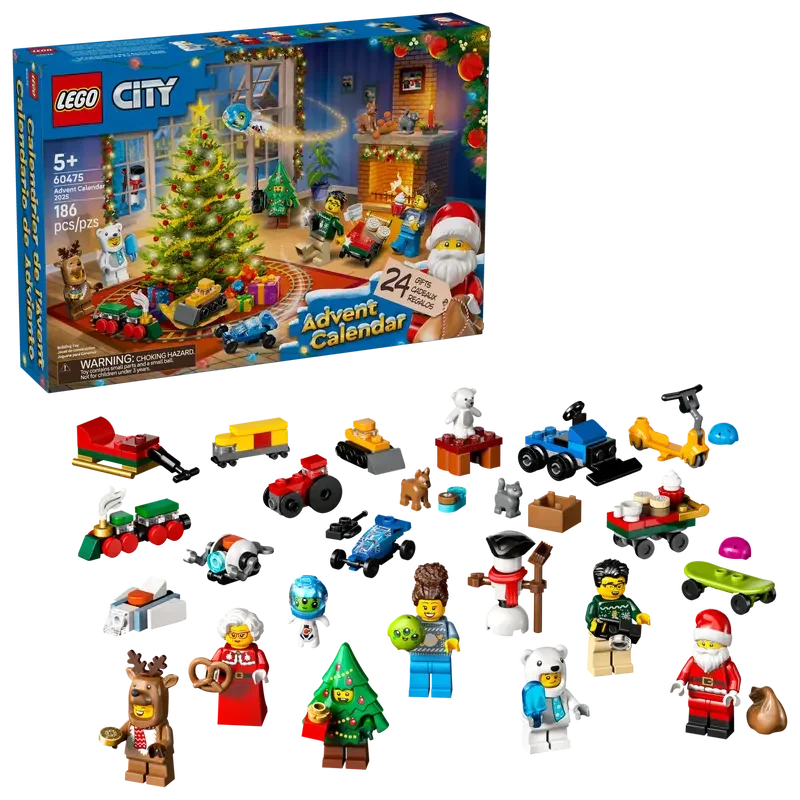 LEGO® City Advent Calendar 2025 (60475) – 186 Pieces, Christmas Countdown Set - Jaiman Toys