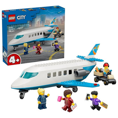 LEGO® City Passenger Jet - Airplane Toy Building Set - Pretend Play for Kids Ages 4+ - 60492