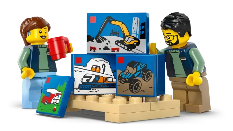 LEGO City:  60500 The Van - Toy Building Set for Fans of Car Playsets Ages 6+ - 2 Minifigures