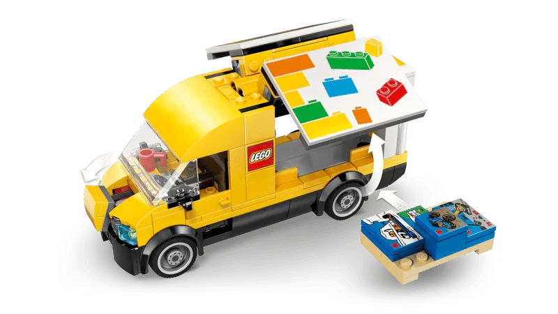 LEGO City:  60500 The Van - Toy Building Set for Fans of Car Playsets Ages 6+ - 2 Minifigures