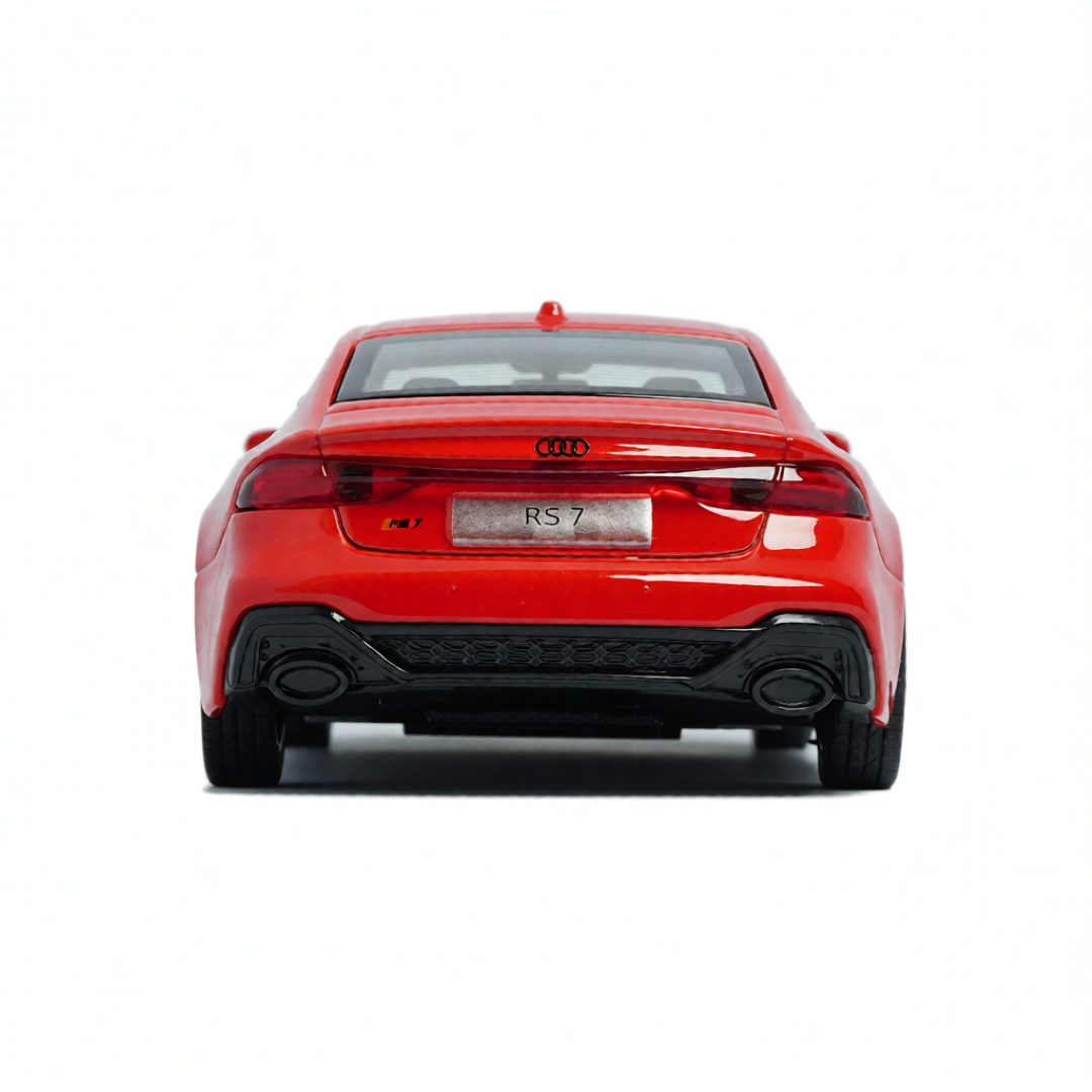 MSZ 1:43 Audi Rs 7 SportBack Die-Cast Model Car – Red | Pull Back, Openable Doors (67711)