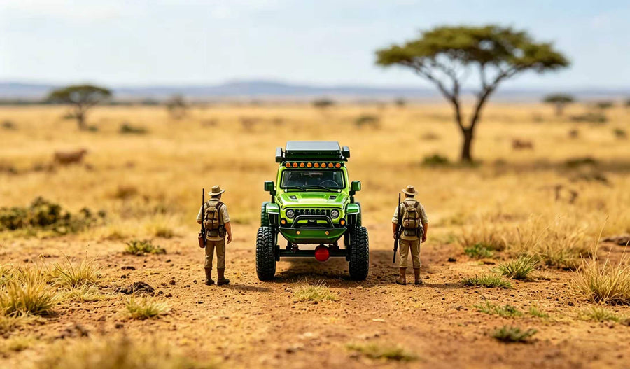 G.C.D 1:64 Jeep Wrangler LHD 2024 Diecast Model Car | Premium Off-Road Collectible | 2 Color Variants