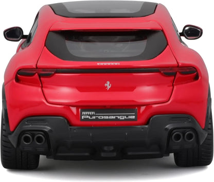 Bburago 1:24 Ferrari Purosangue Red | Licensed SUV Scale Model Car Collectible
