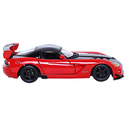 Bburago Die-Cast 1:24 Scale Dodge Viper SRT 10 ACR Car (Red/Black), (18-92114)