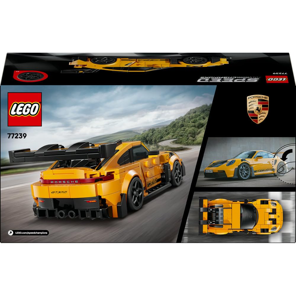 LEGO 77239  Speed Champions Porsche 911GT3RS  348Piece Super Car with Driver Minifigure (Ages9+)