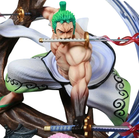Roronoa Zoro 39cm GK Anime Figure with LED Light | One Piece Collectible Model - Jaiman Toys