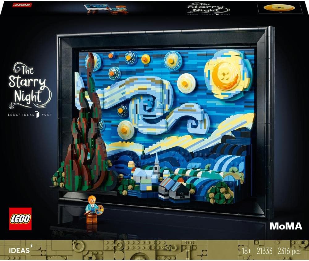 LEGO 21333! Ideas Vincent Van Gogh  The Starry Night Building Kit For The Adults (2,316 Pieces)