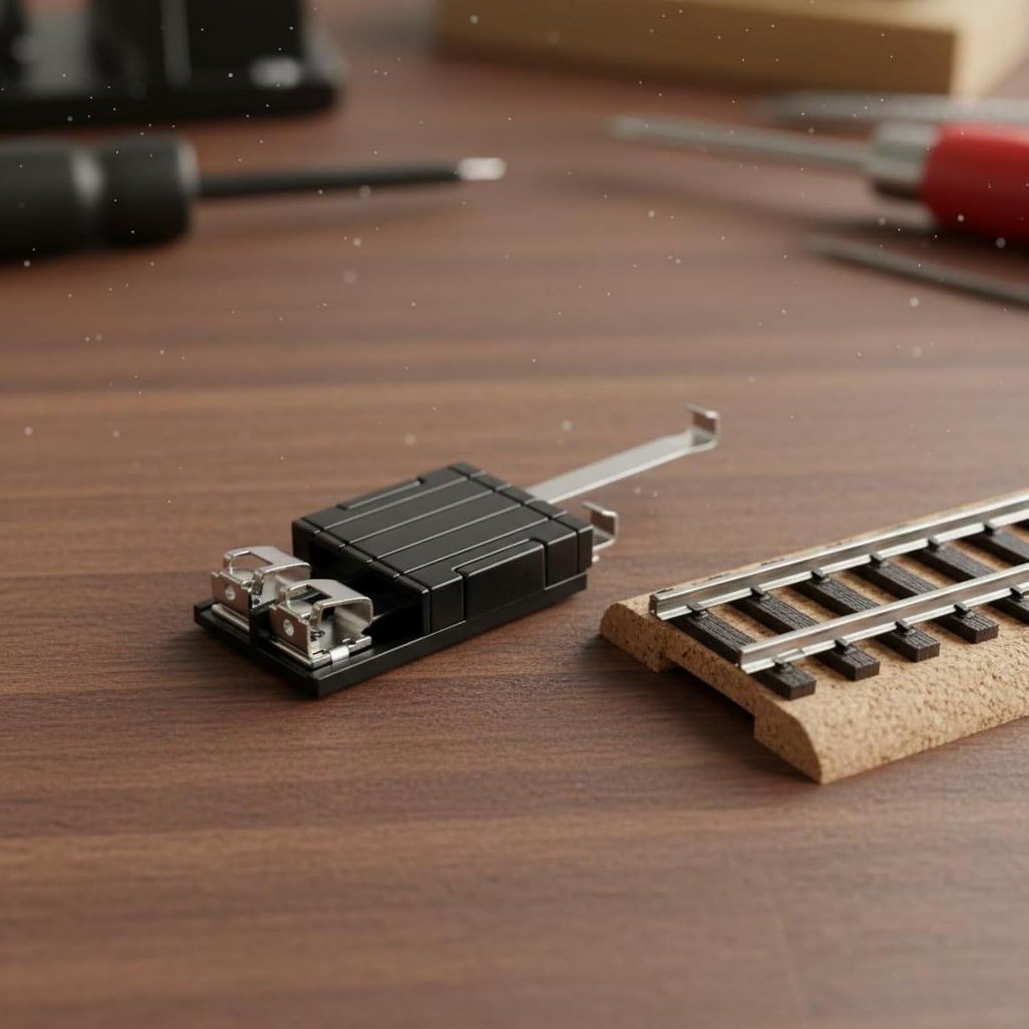 HO Scale Track Power Clip Connector 1:87 Model Railway Power Feed Cable | Easy Install Low Resistance Train Track Connector
