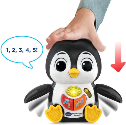 VTech Flap & Learn Penguin Interactive Counting Toy for Toddlers | Musical Learning Toy with Lights, Numbers & Songs