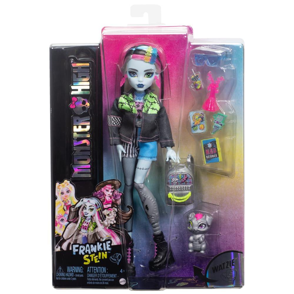 Monster High Frankie Stein Doll – With Pet Dog & Accessories - Jaiman Toys
