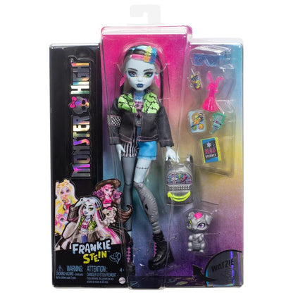 Monster High Frankie Stein Doll – With Pet Dog & Accessories - Jaiman Toys