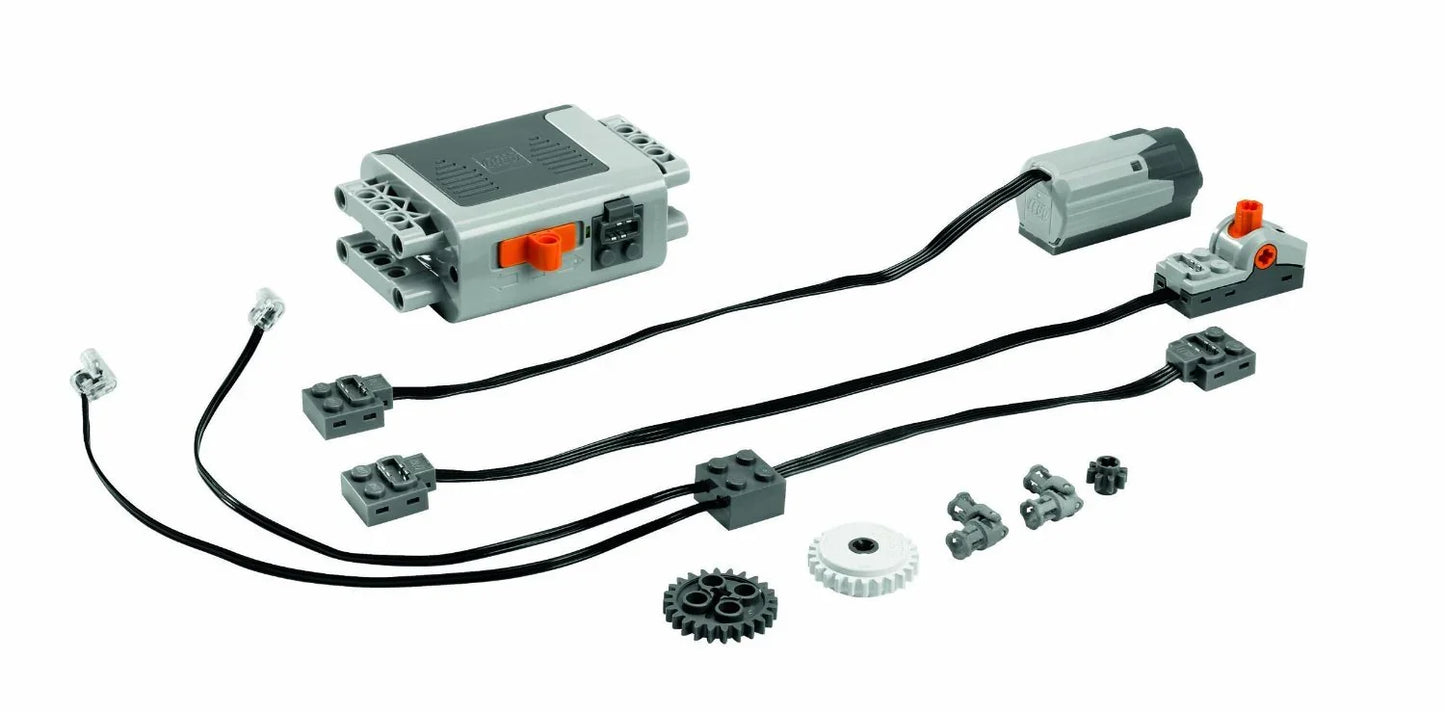 LEGO 8293 Technic Power Functions Motor Set (10 Pieces) | Motor, , Lights & Switch | Add Motion, Light & Power to LEGO Technic Builds | Ages 9–16