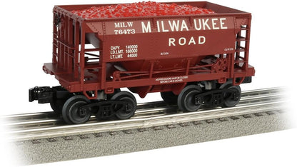 Bachmann 70-Ton Ore Car Milwaukee Road – O Scale 3-Rail Freight Car, Prototypical Brown