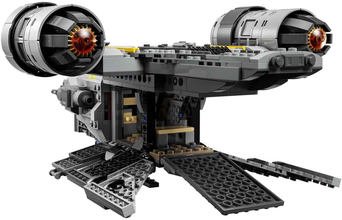 LEGO 75447 Star Wars The Razor Crest Starship Toy - The Mandalorian and Grogu Model Kit w/ 4 Minifigures & Grogu Figure - Birthday Gift for 10+ Year Old Boys, Girls & Movie Fans