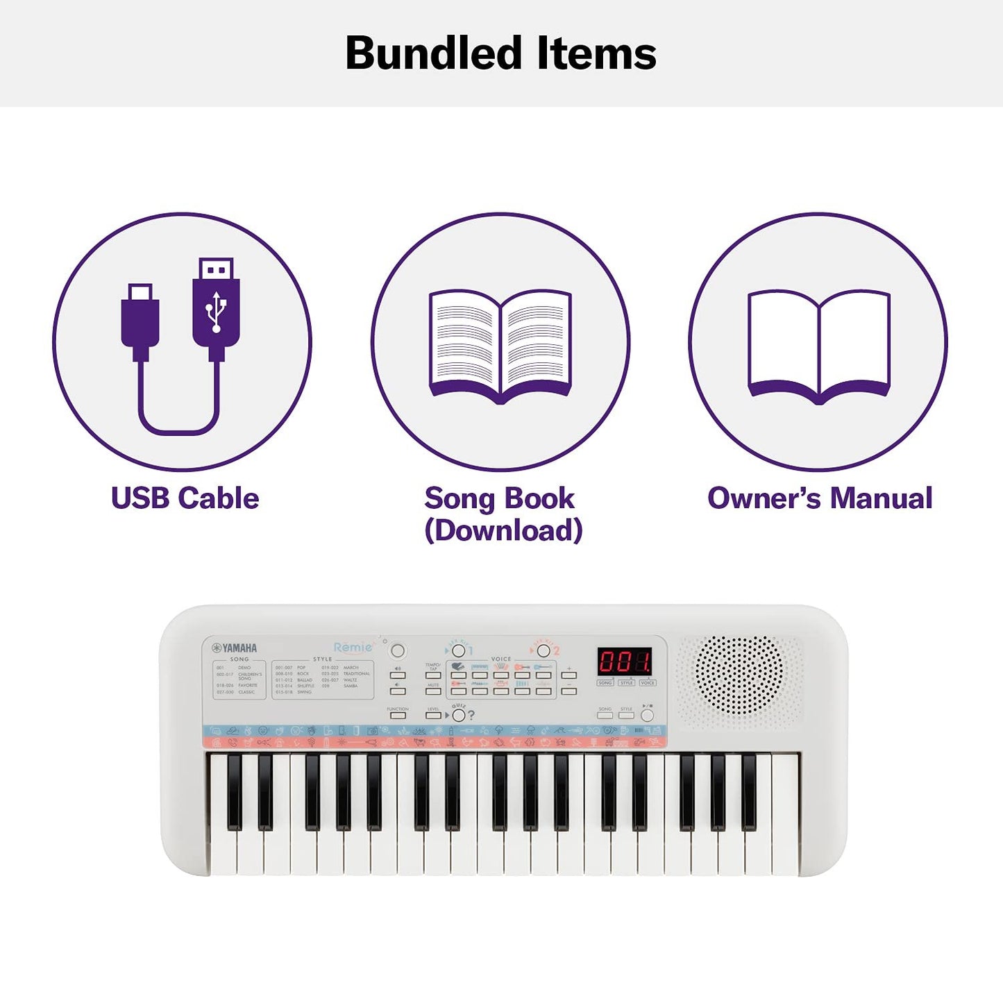 (Box Damage) Yamaha Remie PSS-E30 37-Key Portable Mini Keyboard