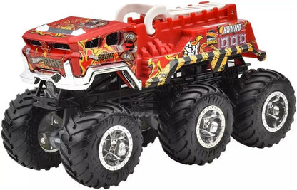 Hot Wheels Monster Trucks Big Rigs 5 Alarm – Fire Truck Monster Vehicle Toy