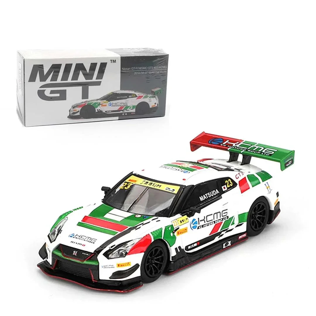 MiniGT Nissan GT-R NISMO GT3 #23 KCMG 2018 FIA GT World Cup Macau - Jaiman Toys