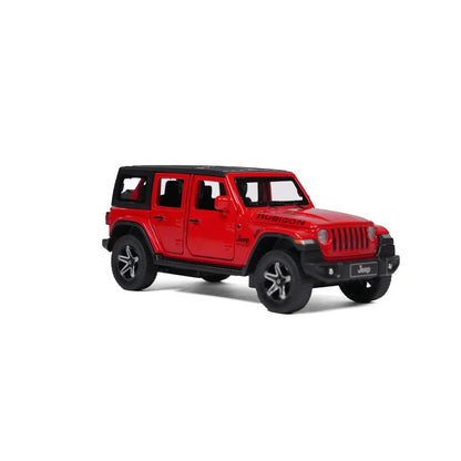 Joy Junction Jeep Wrangler Rubicon 1:32 Scale Die-Cast SUV Model Car – Alloy Metal Pull Back Toy Vehicle