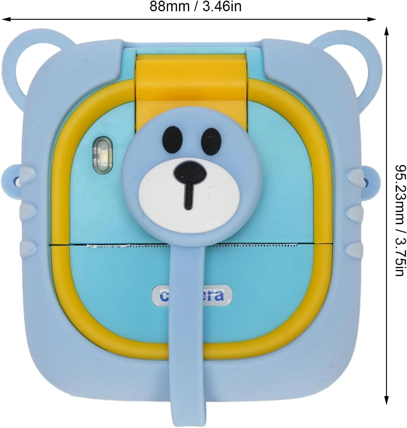 Instant Print Kids Camera – 48MP 1080P Digital Video Toy with Rotating Lens