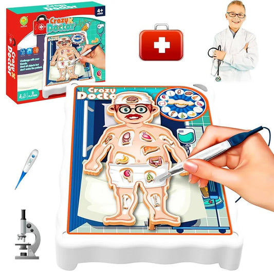 Crazy Doctor Operation Board Game – Precision Surgery Fun - Jaiman Toys