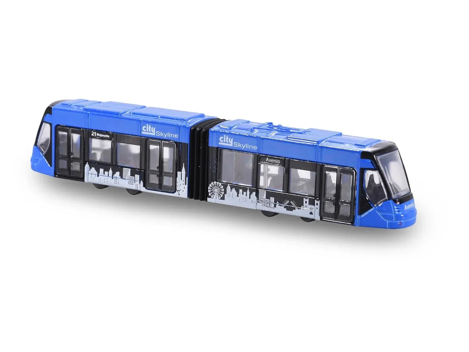 Majorette Man City Bus & Siemens Avenio Tram – Perfect for Young Collectors! - Jaiman Toys