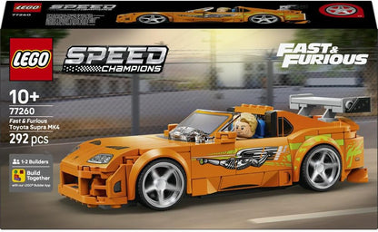 LEGO 77260 Speed Champions Fast & Furious Toyota Supra MK4 Building Set | 292 Pieces | Brian O'Conner Collectible Car