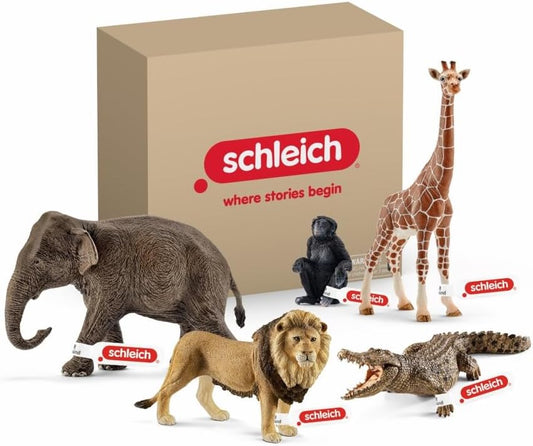 Schleich Wild Life - 5Pc Wild Life Set Africa Set - Kids Ages 3+ | 72286