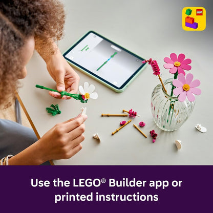 LEGO 11514 Botanicals Cosmos Flowers Building Set | 171 Pieces | Decorative Floral Display for Home & Office