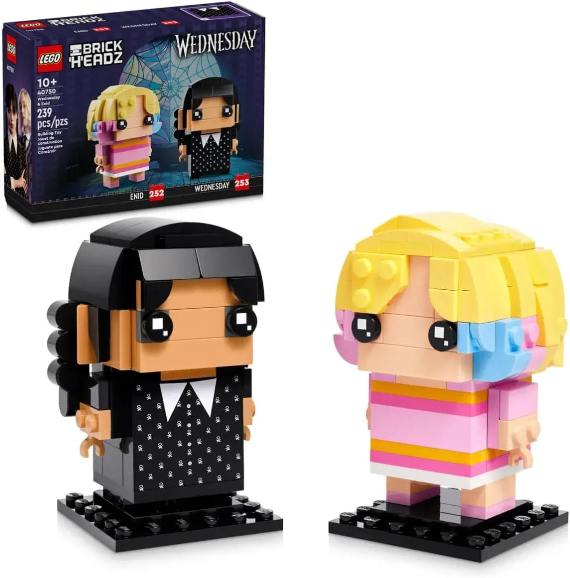 LEGO® 40750 BrickHeadz™  Wednesday & Enid | Collectible Building Set  (239 Piece ) for Kids (Ages 10+)