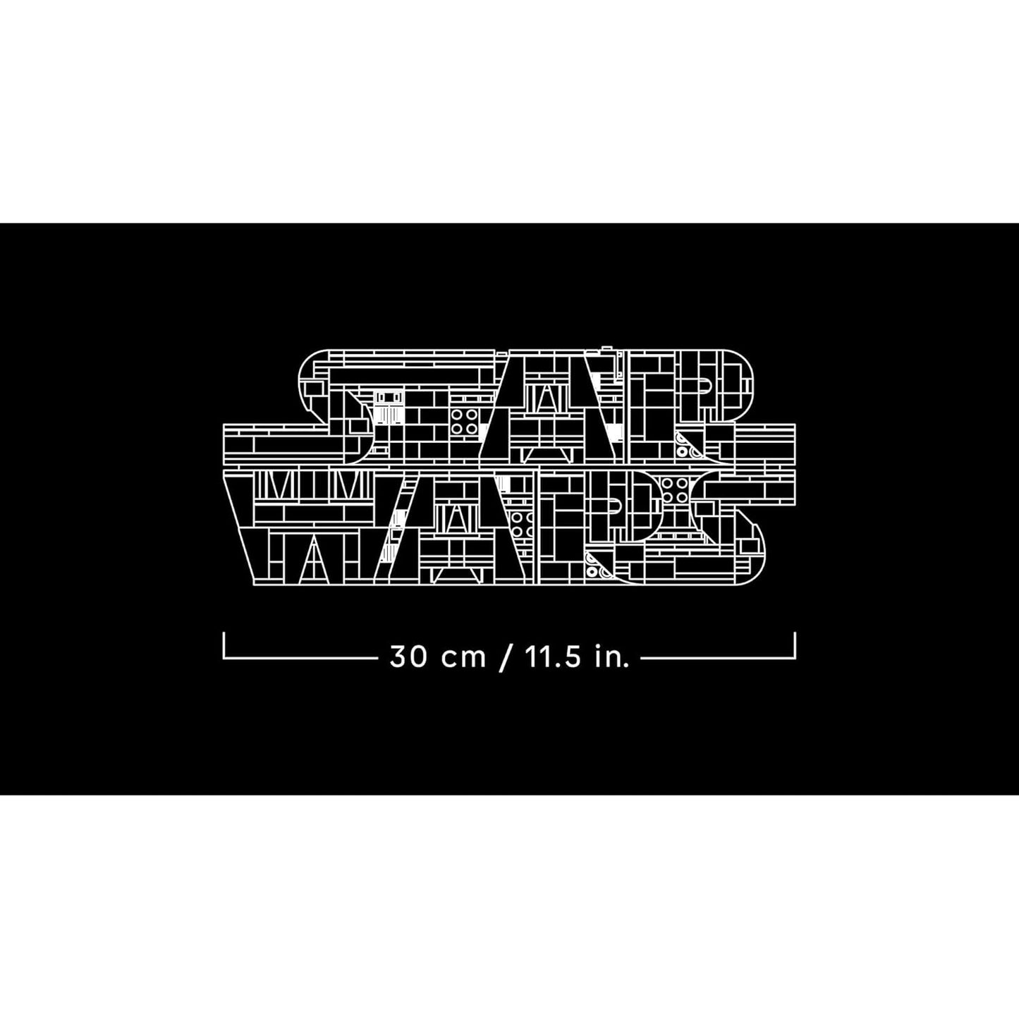 LEGO 75407 Star Wars Brick-Built Logo Building Set (700 Pieces )
