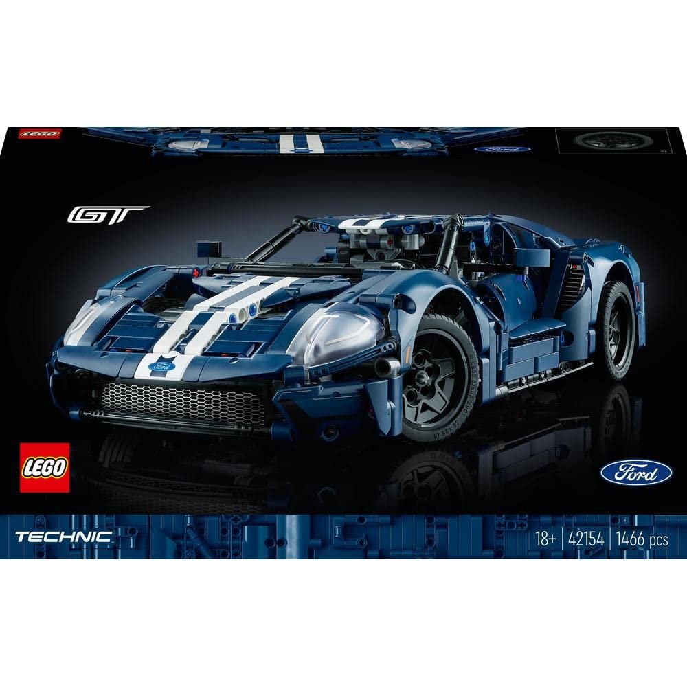 LEGO Technic 2022 Ford GT 42154 Building Kit for Adults (1,466 Pieces)