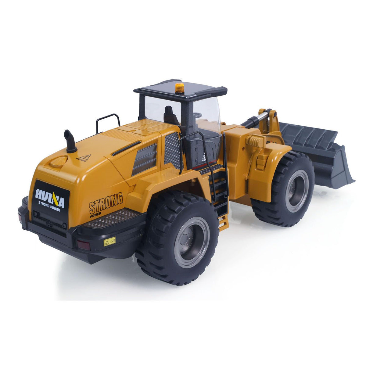 HUINA 1583 1:14 Scale RC Wheel Loader | 2.4GHz 10CH Remote Control Construction Vehicle with Electric Lifting Bucket, Lights & Sound | 14+