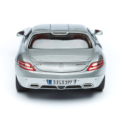 Maisto Mercedes Benz SLS AMG Silver Metallic Special Edition 1/18 Diecast Model Car 31389