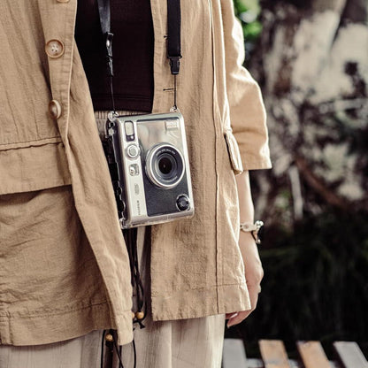 Crystal Clear Protective Case for Fujifilm Instax Mini Evo – Sleek Transparent PC Shell with Attachable Loop - Jaiman Toys