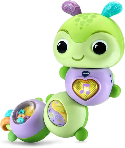 VTech Twist & Explore Caterpillar, Green | Interactive Musical Sensory Learning Toy for Babies 3+ Months