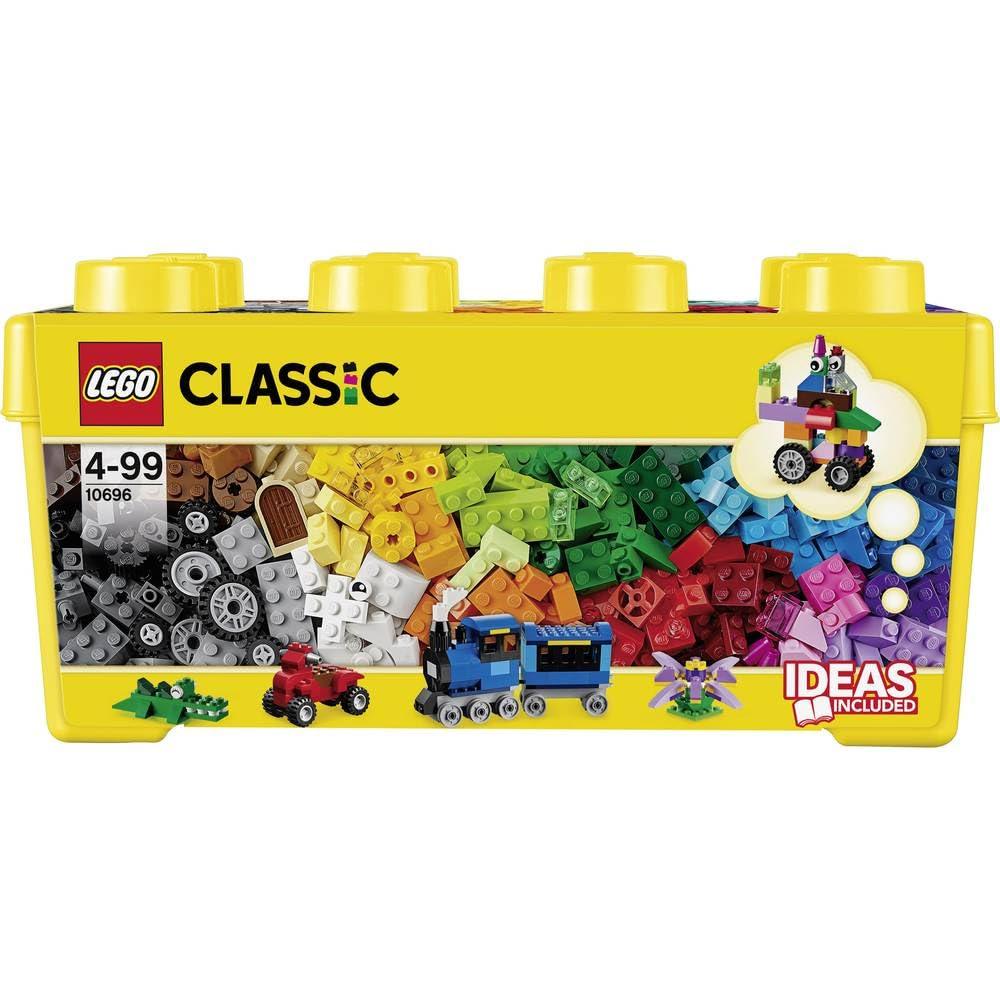 LEGO 10696 Classic Medium Creative Brick Box, Easy Toy Storage, LEGO Masters Fan Gift(Multicolor,Pack of 484 Pieces)