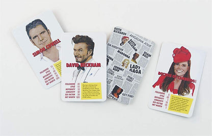 The Fame Game – Celebrity Trump Cards Game - Jaiman Toys
